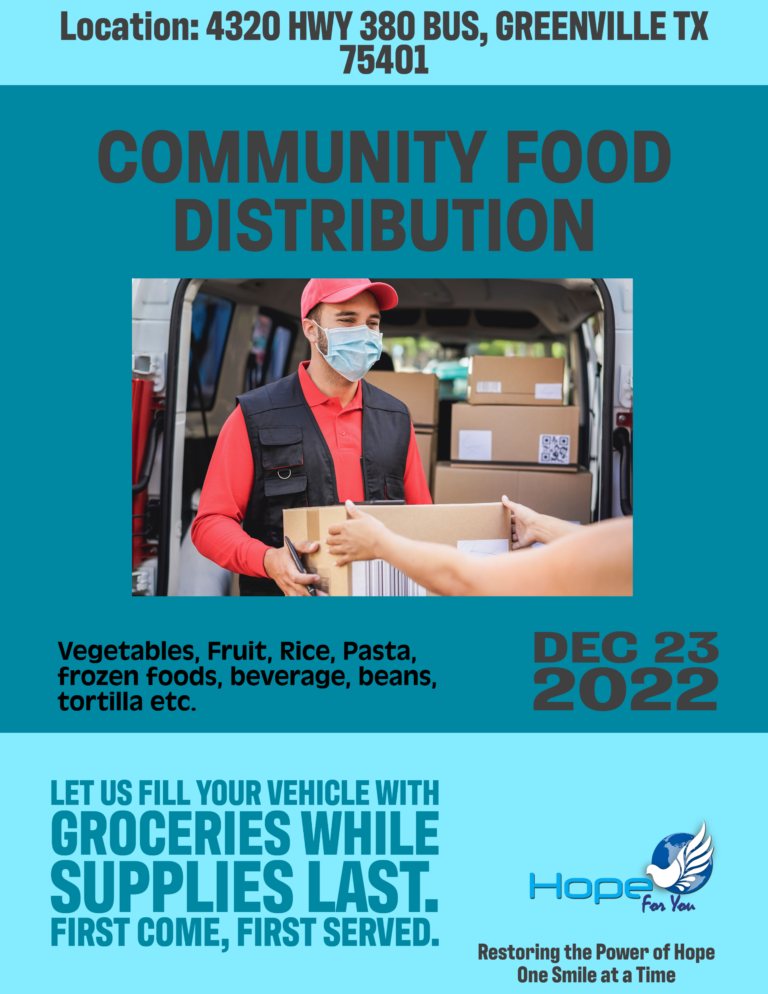 Community Food Distribution! | Hope For You