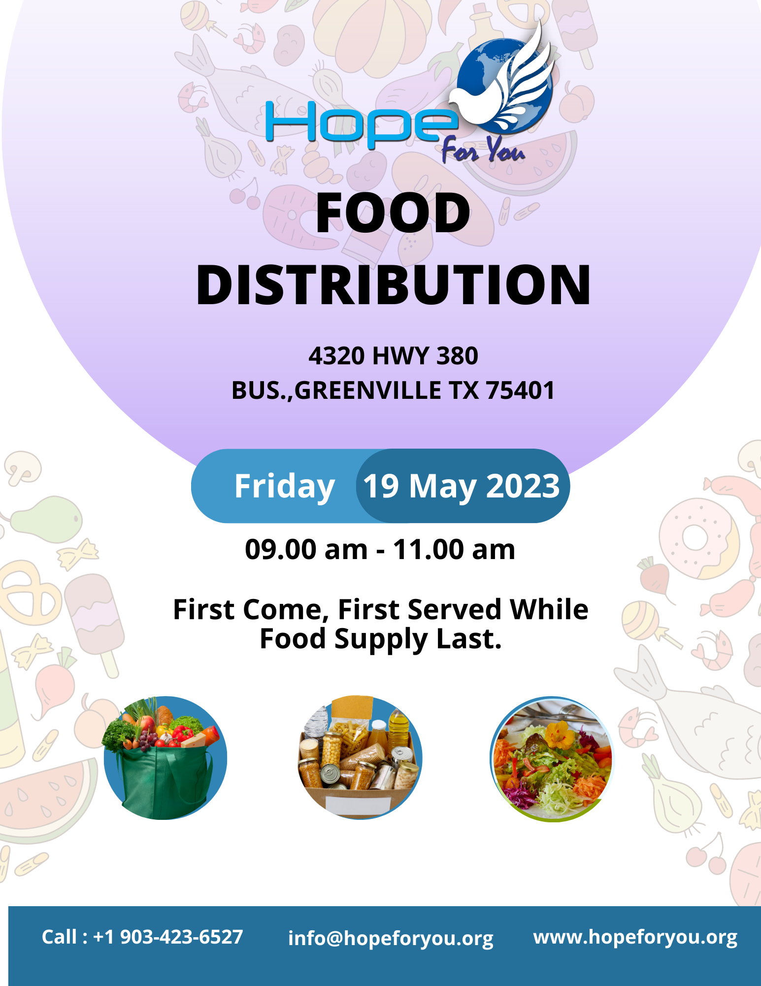 May 19 Food Distribution Flier
